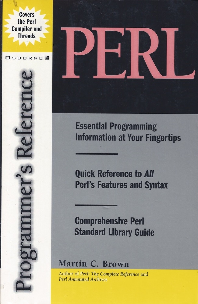 Perl Programmer's Reference