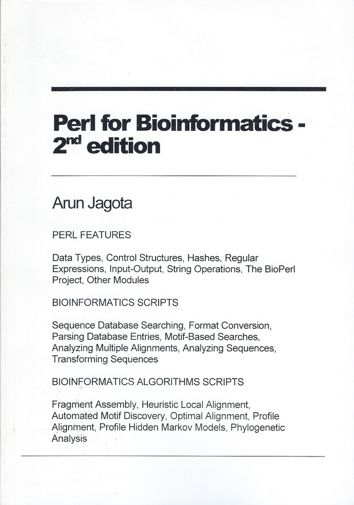Perl for Bioinformatics